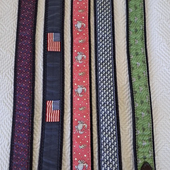 Vineyard Vines Boys (5) Preppy Lax/American Flag/Crab/Whale/Fish Belts 4-28/1-26 - Picture 3 of 8